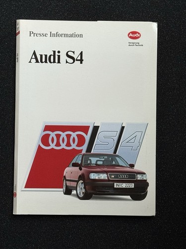 Audi pressemappe press - audi, s4