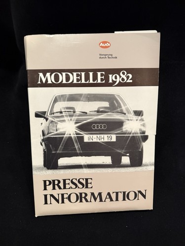 Audi modelle 1982 - audi, pressemappe