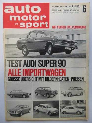 Auto motor sport 1967 - auto, test