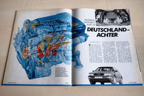 Mot 1989 audi - v8, motor